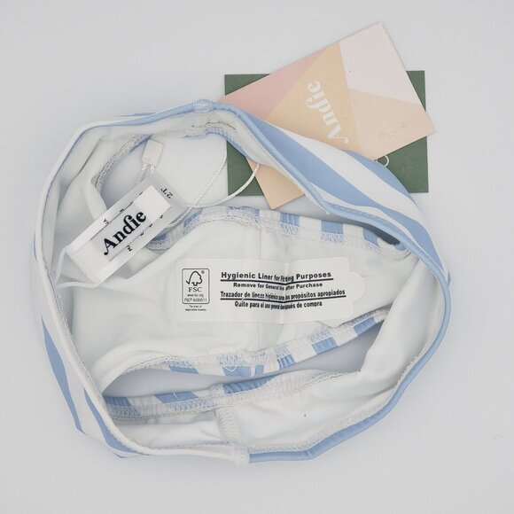 Andie Swim Bikini Set Toddler Girls' 2T Sky Stripe Blue NWT Summer Vacation Fun - Picture 8 of 10